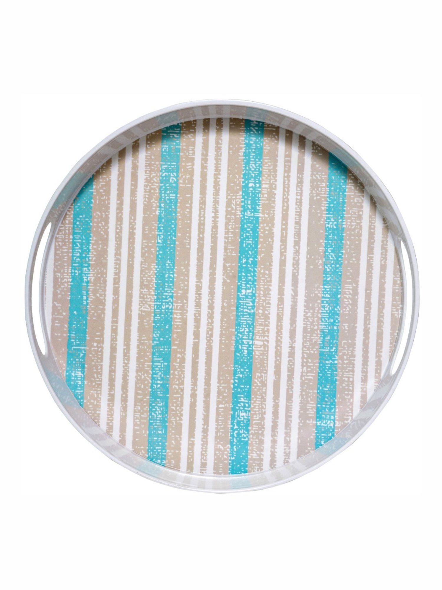 Goodhomes Multicolor Melamine Round Serving Tray