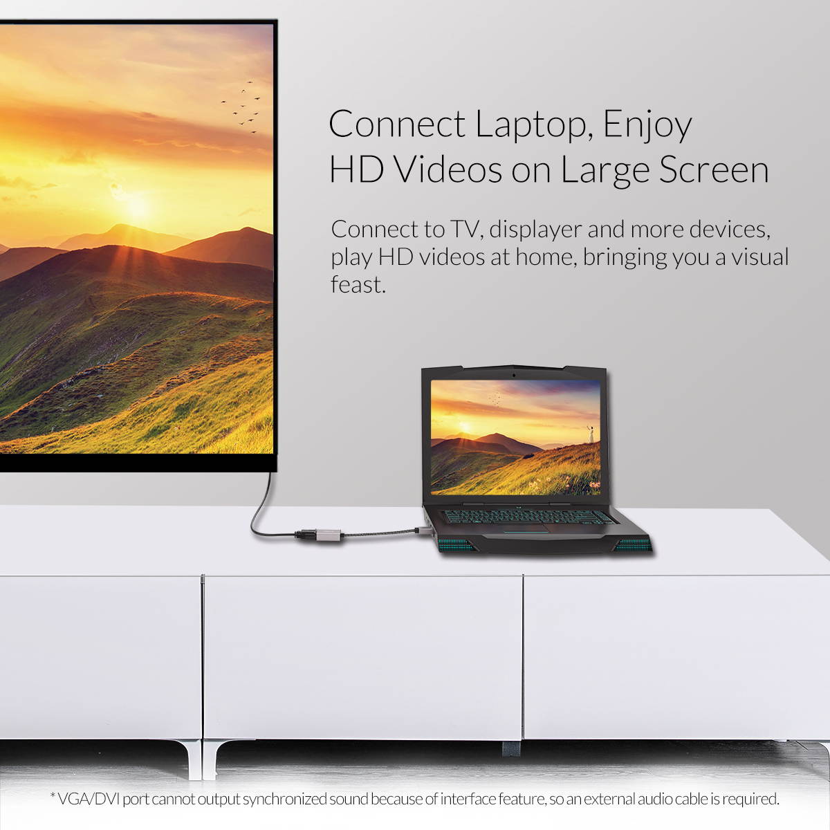 ORICO DisplayPort to VGA 9020*1080@60HZ Adapter DP Display Port to VGA Converter Male to Female Compatible for PC Laptop and More