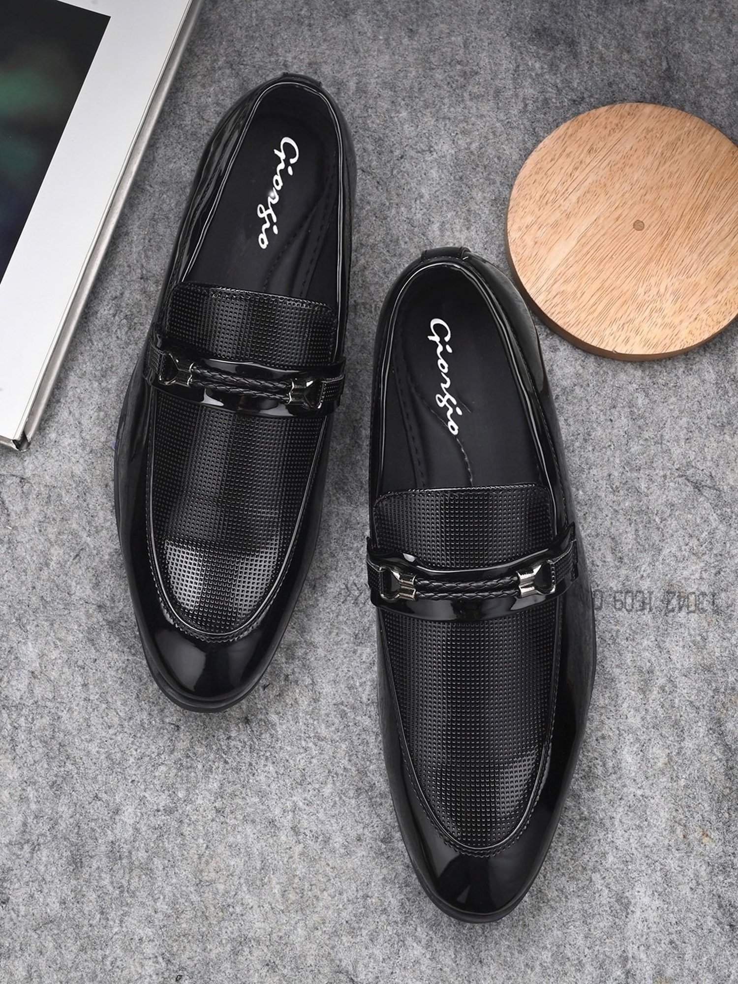 Giorgio Men's Black Formal Loafers