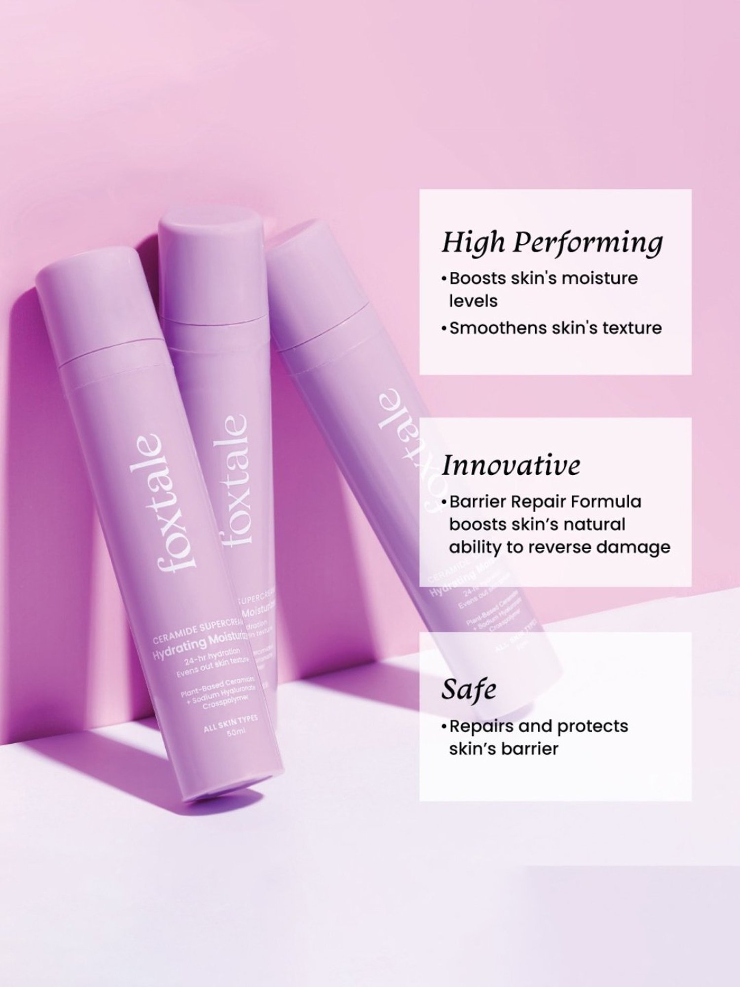 Foxtale Ceramide Supercream Hydrating Moisturizer - 50 ml