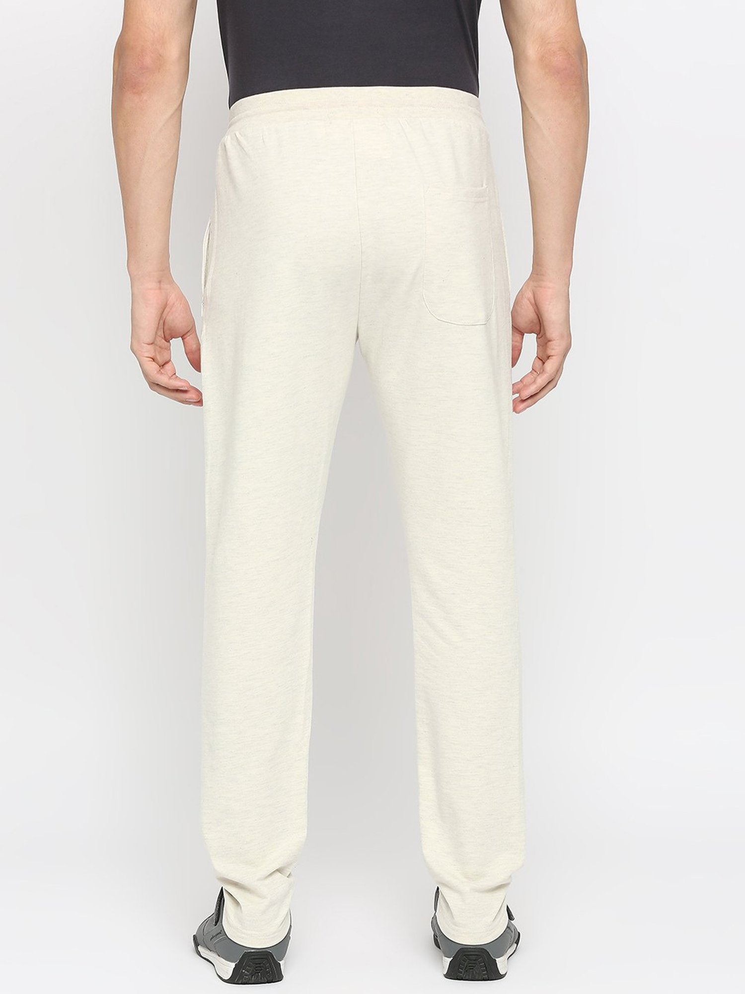 UnderJeans by Spykar White Regular Fit Trackpants