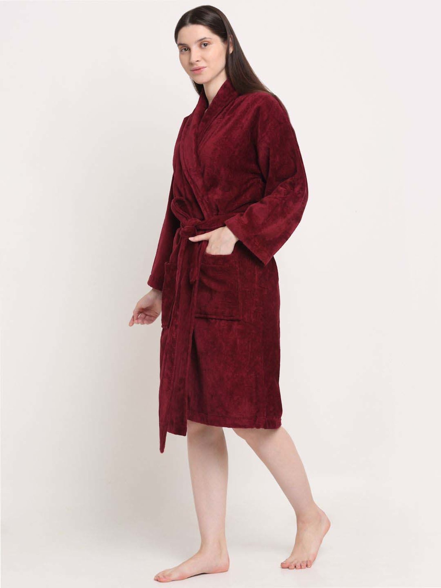 Trident Comfort Living Grey Cotton 380 GSM Bathrobe