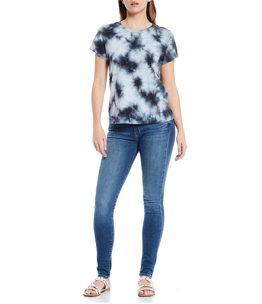 Sanctuary Tie Dye Crew Neck Short Sleeve Perfect Tee