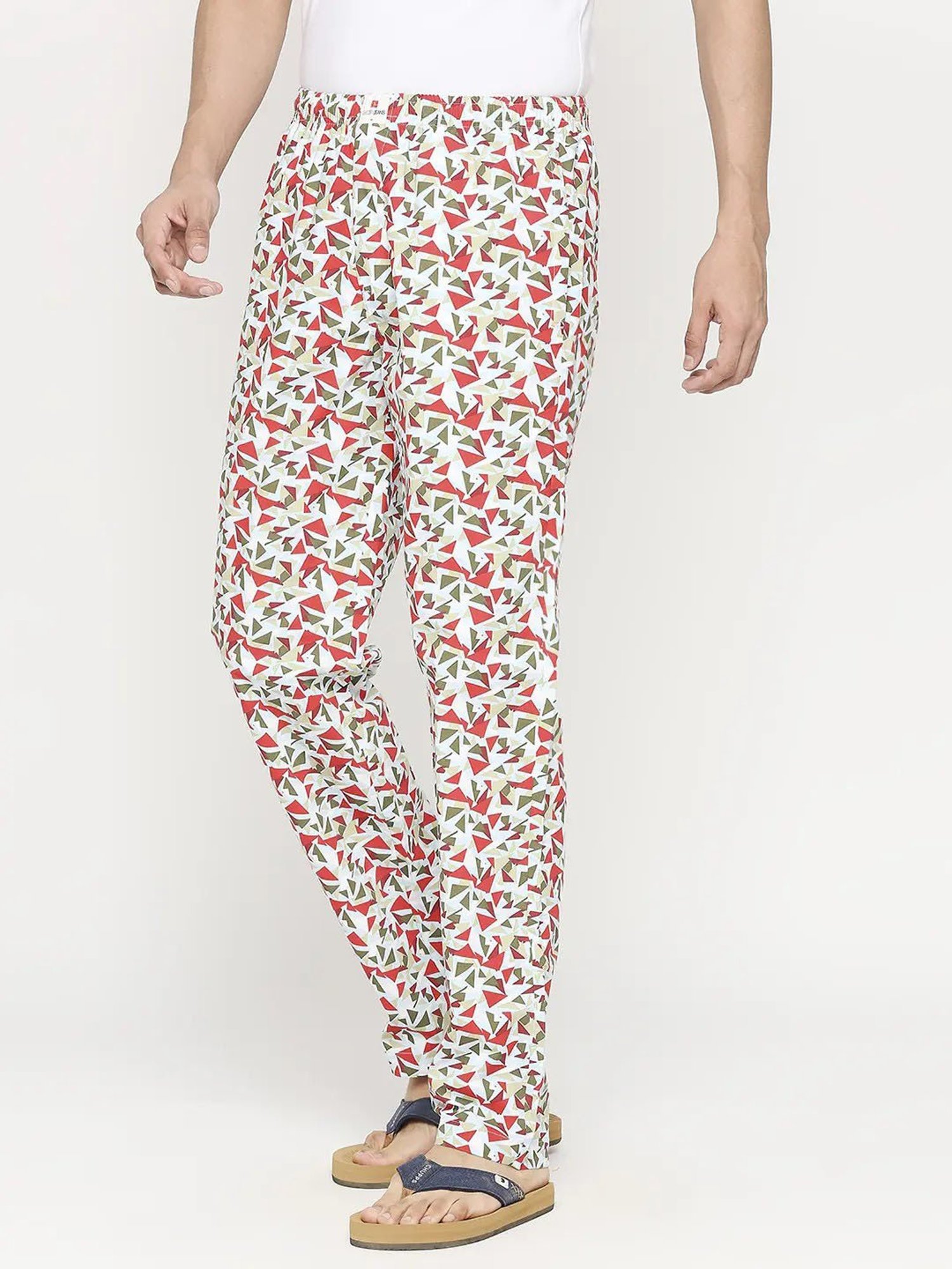 UnderJeans by Spykar Multicolor Regular Fit Printed Trackpants