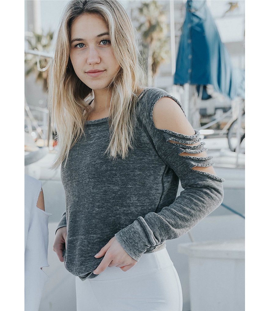 JALA French Terry Fleece Laser-Cut Sweatshirt