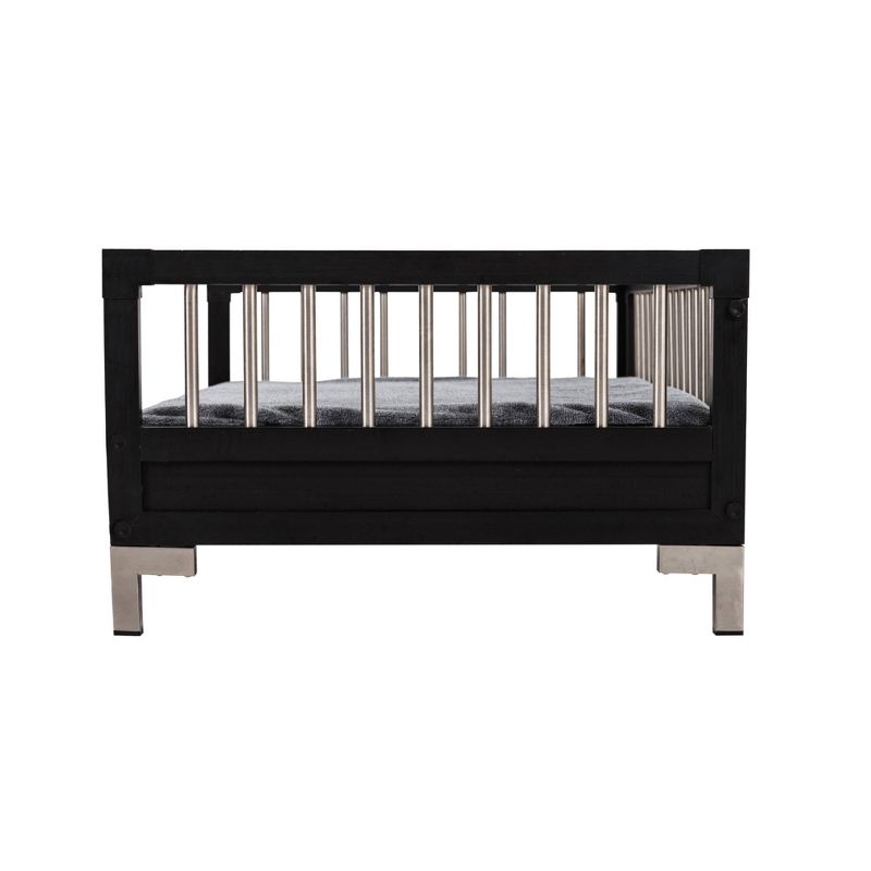 ECOFLEX Raised Dog Bed with Memory Foam Cushion - Espresso-  Large