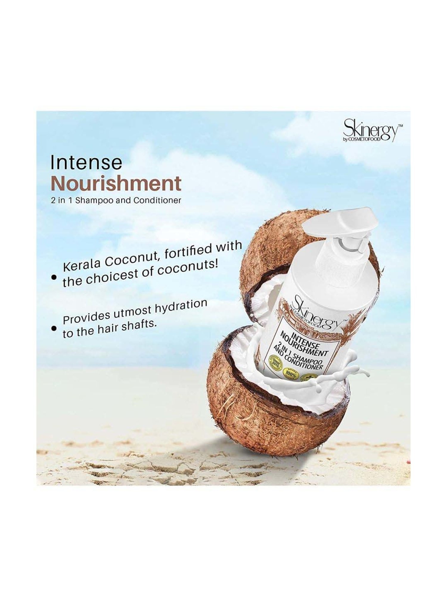 Cosmetofood Skinergy Intense Nourishment 2in1 Shampoo & Conditioner - 200 ml