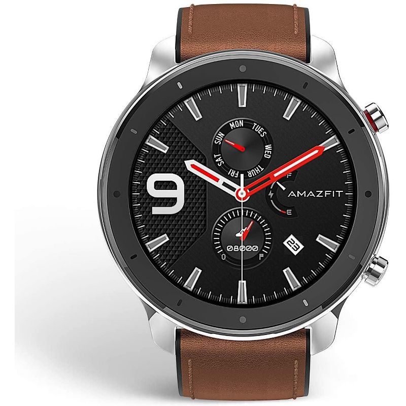 Amazfit GTR Smartwatch 24 hours Heart Rate Monitor -  Stainless Steel