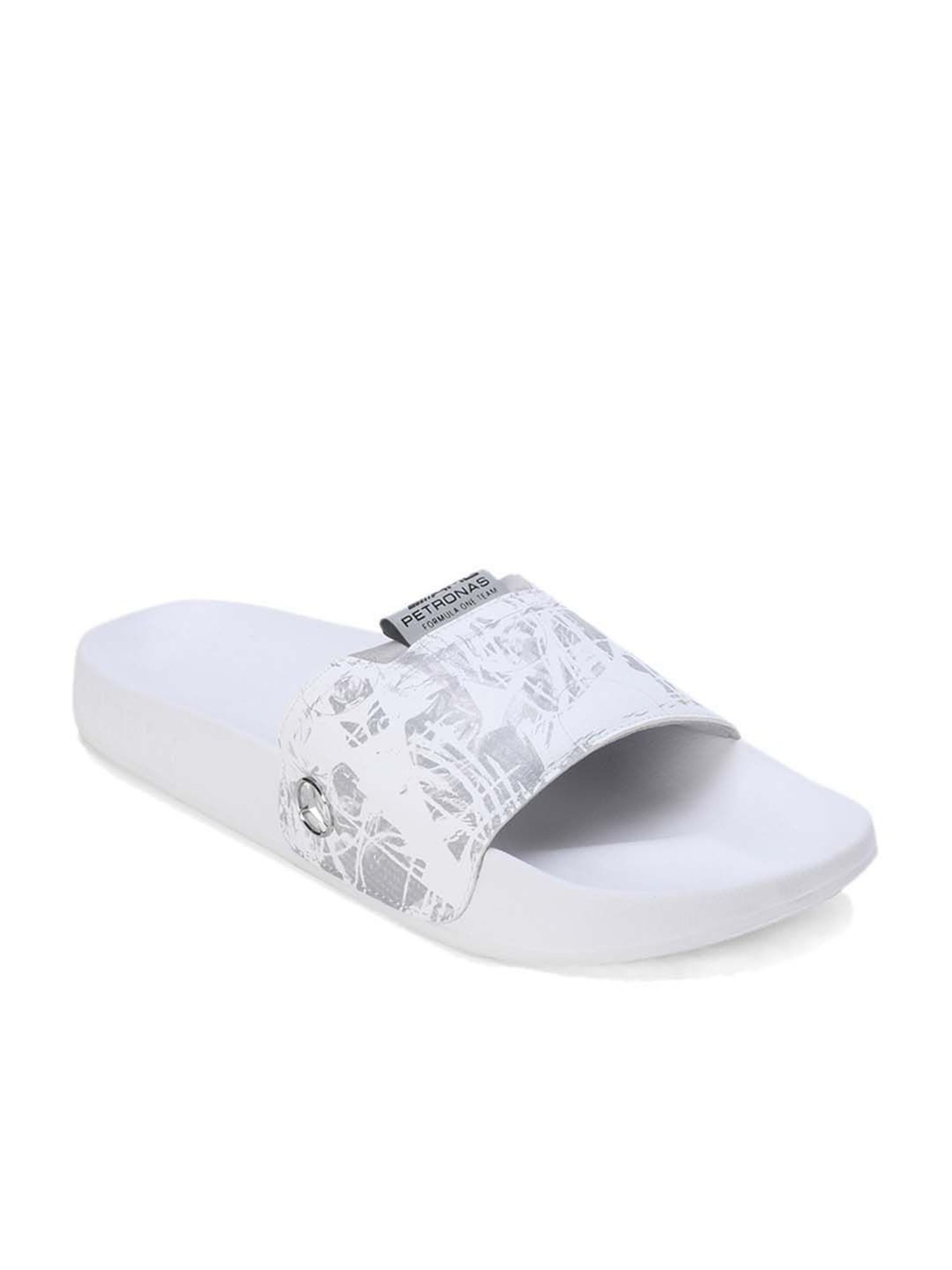 Yellow by Westside Blue & Grey Slingback Slides