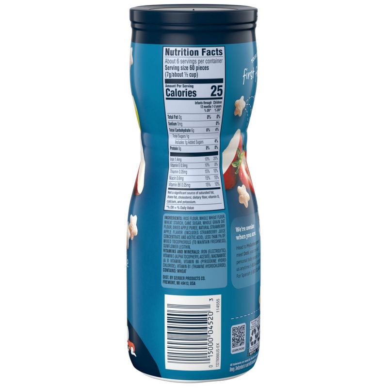 Gerber Strawberry Apple Baby Puffs - 1.48oz