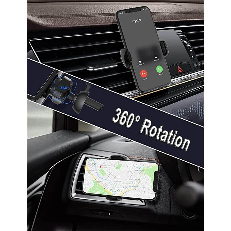 Air Vent Phone Holder  Universal Car Phone Mount for Air Vent One Step Mounting Car Mount 360&deg; Rotatable Car Cradle for Cellphone and All Smartphones Up to 65quot