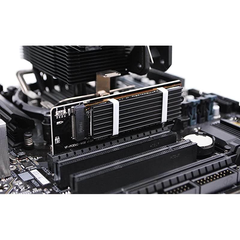 NVME PCIe Adapter M2 NVME SSD to PCI Express Adapter with Heat Sink Only Support PCIe x16 SlotSupport M2 SSD 2230 2242 2260 2280