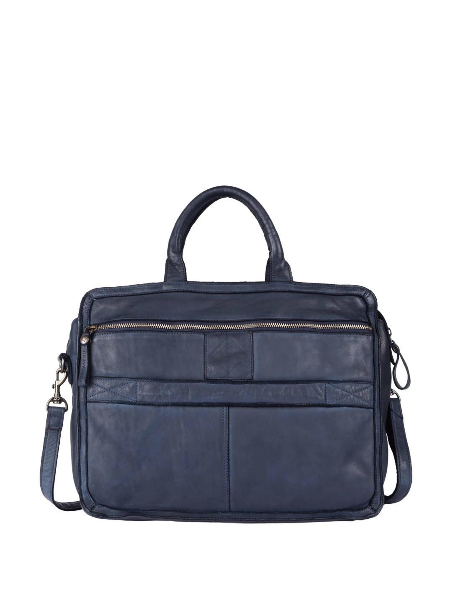 KOMPANERO Valentina Blue Textured Laptop Messenger Bag
