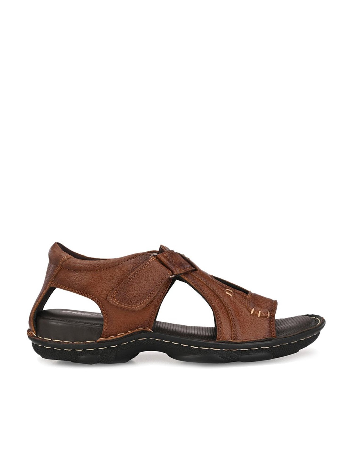Hitz Men's Tan Fisherman Sandals