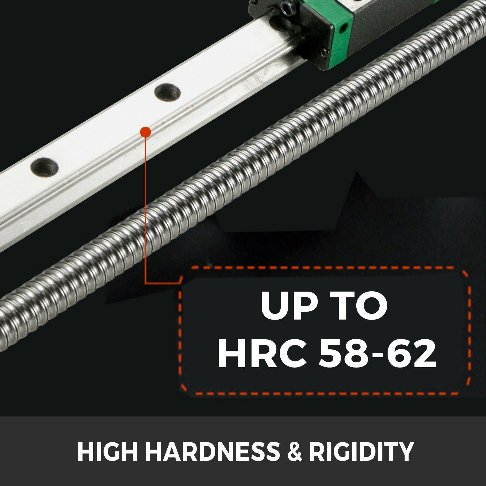 CNC Set 2X Linear Rail HGR20-300mm 4X Blocks Wear-resistant+ Ballscrew BF12/BK12