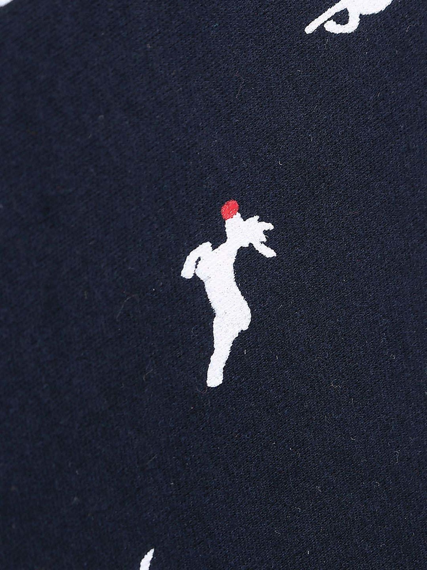 Nite Flite Boys Navy Cotton Printed Full Sleeves T-Shirt Set