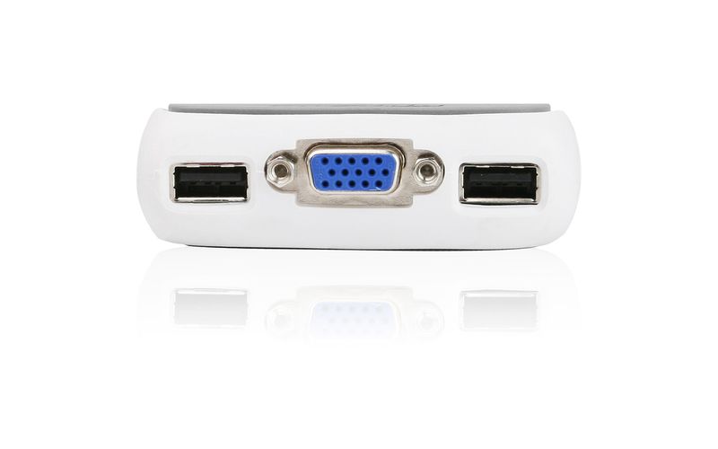 IOGEAR MiniView Micro USB Plus 2-Port KVM Switch - 2 Computer(s) - 1 Local User(s) - 2048 x 1536 - 2 x USB1 x VGA