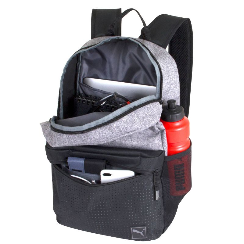 Puma 18.5" Backpack - Heather Gray/Black