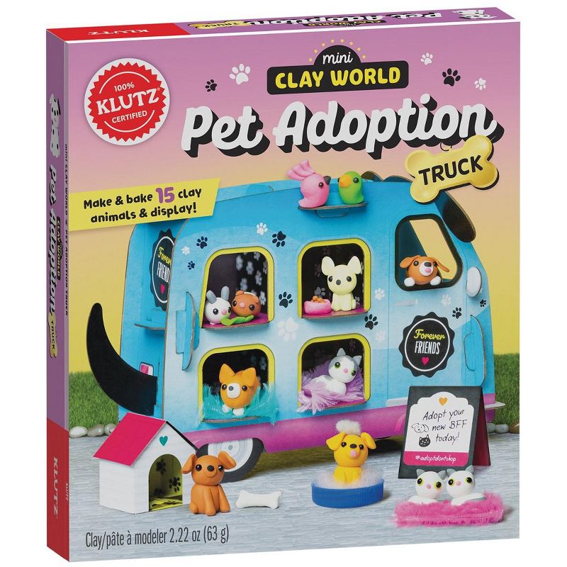 Mini Clay World Pet Adoption Truck Book Kit