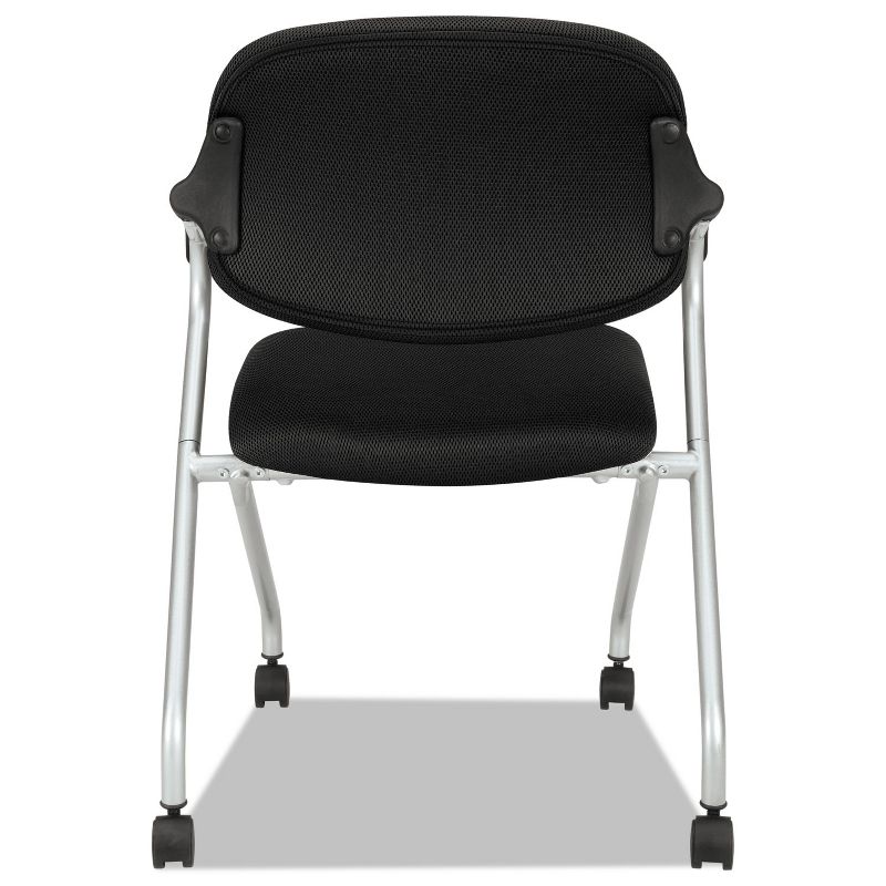 Basyx VL303 Series Nesting Arm Chair Black/Silver VL303MM10X