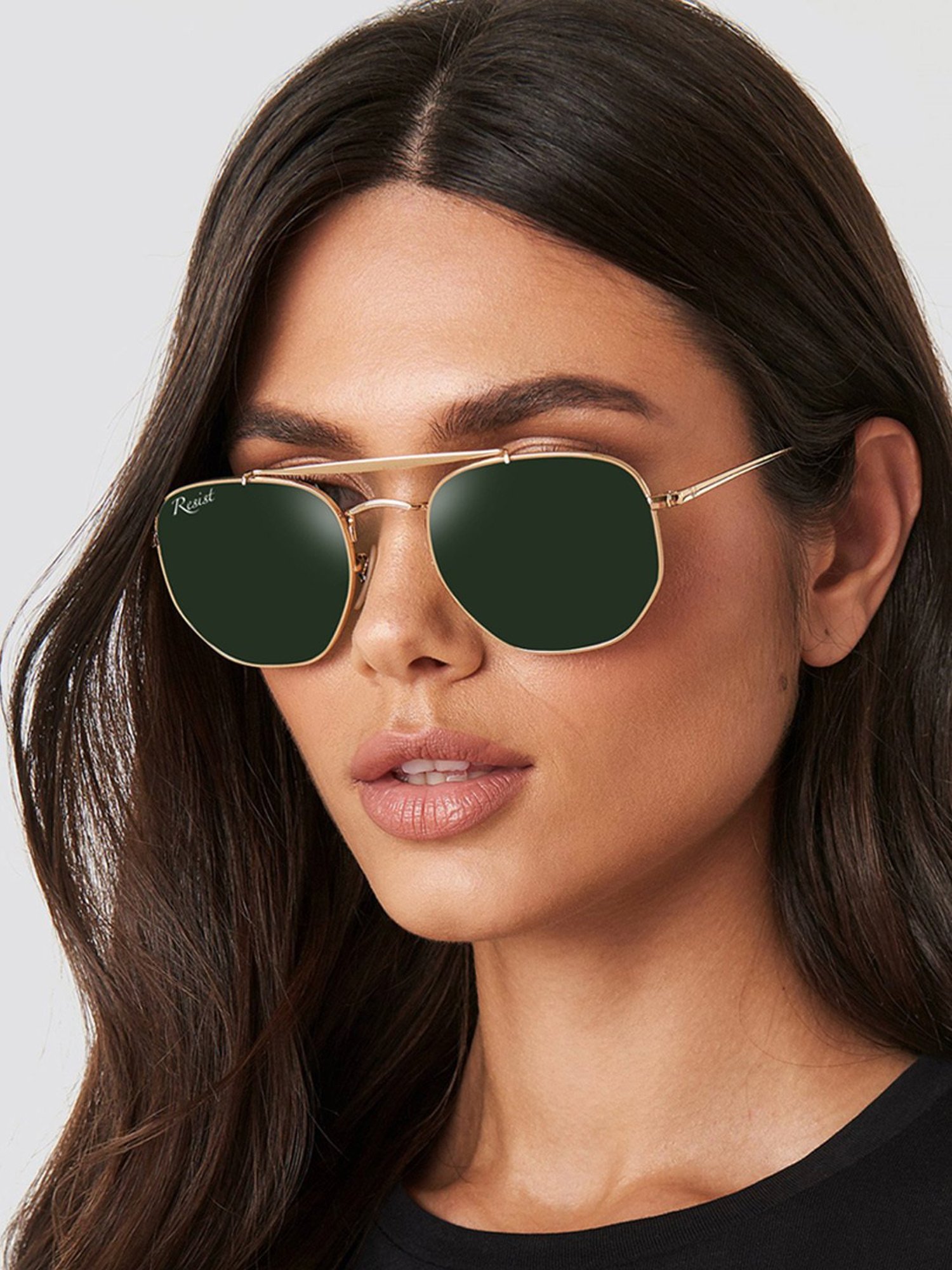 Resist Eyewear Green UV Protection Unisex Sunglasses