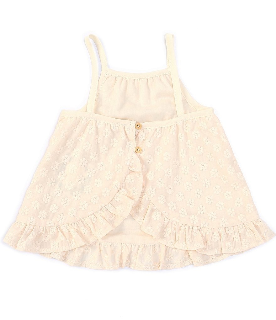 Chelsea & Violet Baby Girls 12-24 Months Floral Embroidered Crossback Tank Top