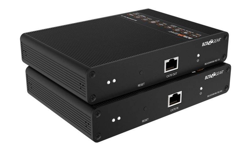 BZBGEAR 4K 18Gbps HDMI Extender with Bi-directional IR and Zero Latency up to 70m