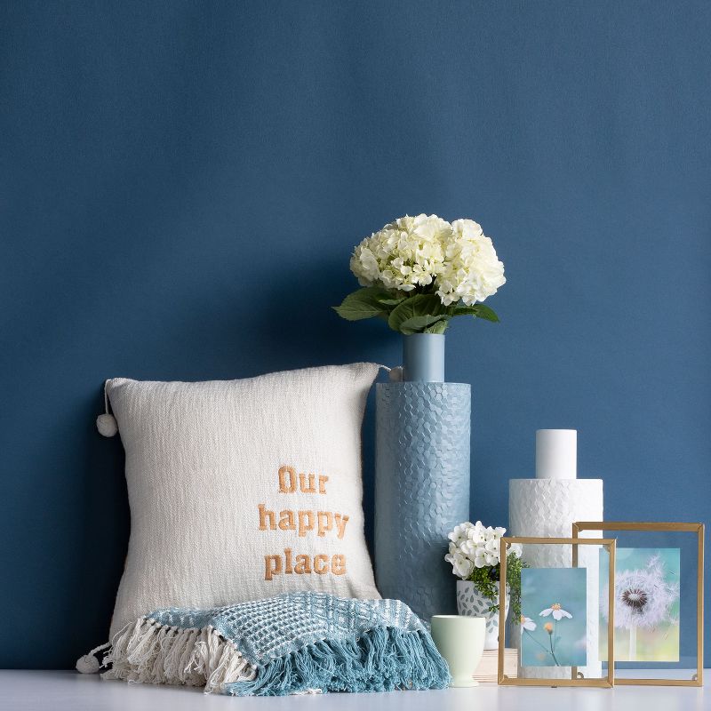 White Patterned Metal Decorative Vase - Foreside Home & Garden