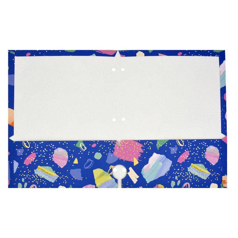 Terrazzo 2 Pocket Paper Folder Light Blue - Greenroom
