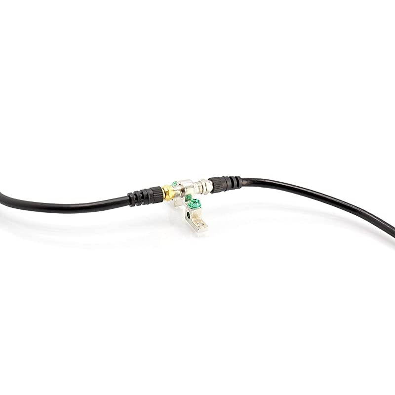 Coaxial Cable Coax Cable 50ft with Easy Grip Connector Caps Black 75 Ohm RG6 FType Coaxial TV Cable 50 Feet Black