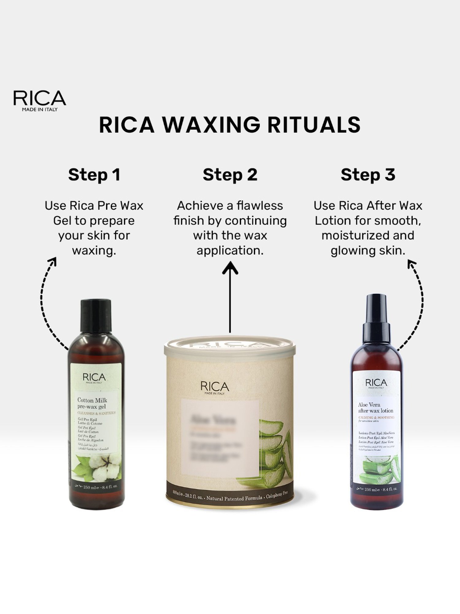 Rica Aloevera After Waxing Lotion - 250 ml