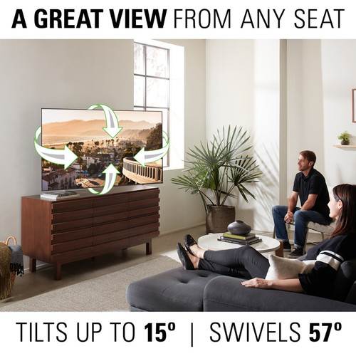 Sanus VLF728 Large Full Motion TV Mount for 42" - 90" TV (Black)