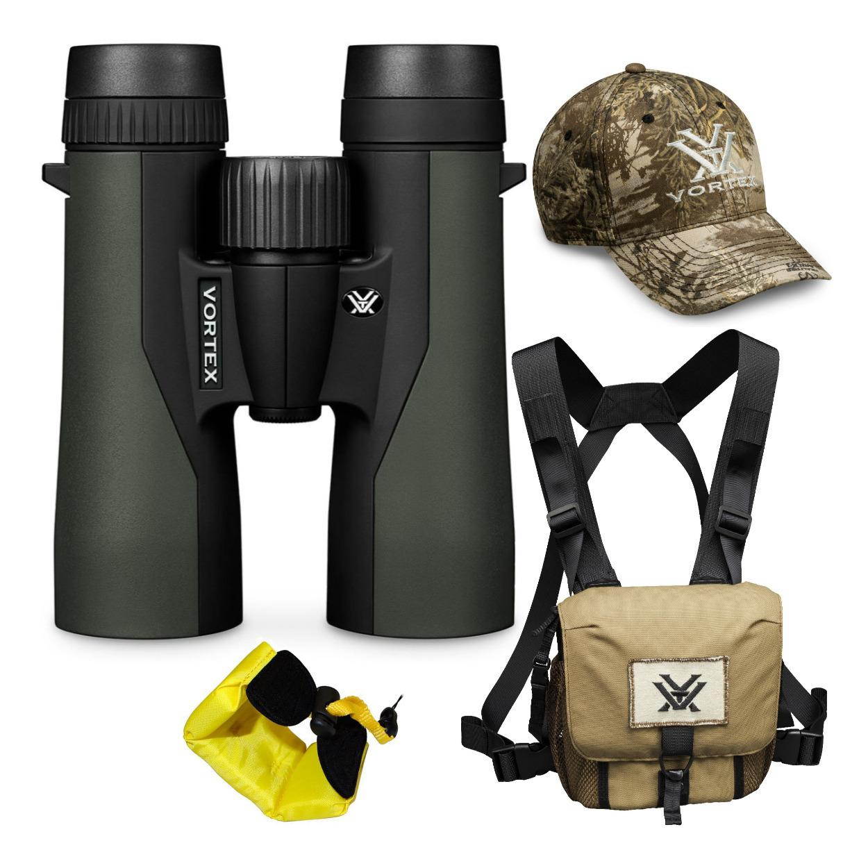 Vortex 10x42 Crossfire HD Roof Prism Binoculars w/Floating Strap & Vortex Hat
