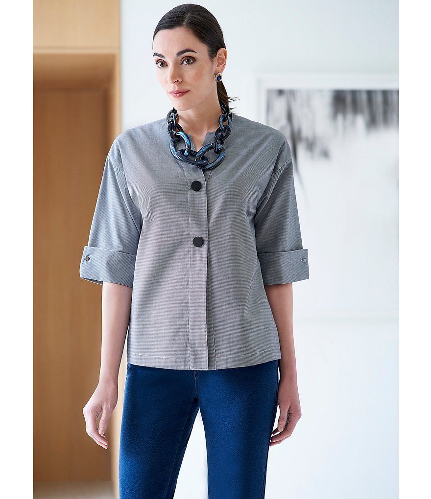 Ming Wang Straight Leg 5-Pocket Style Pull-On Jeans