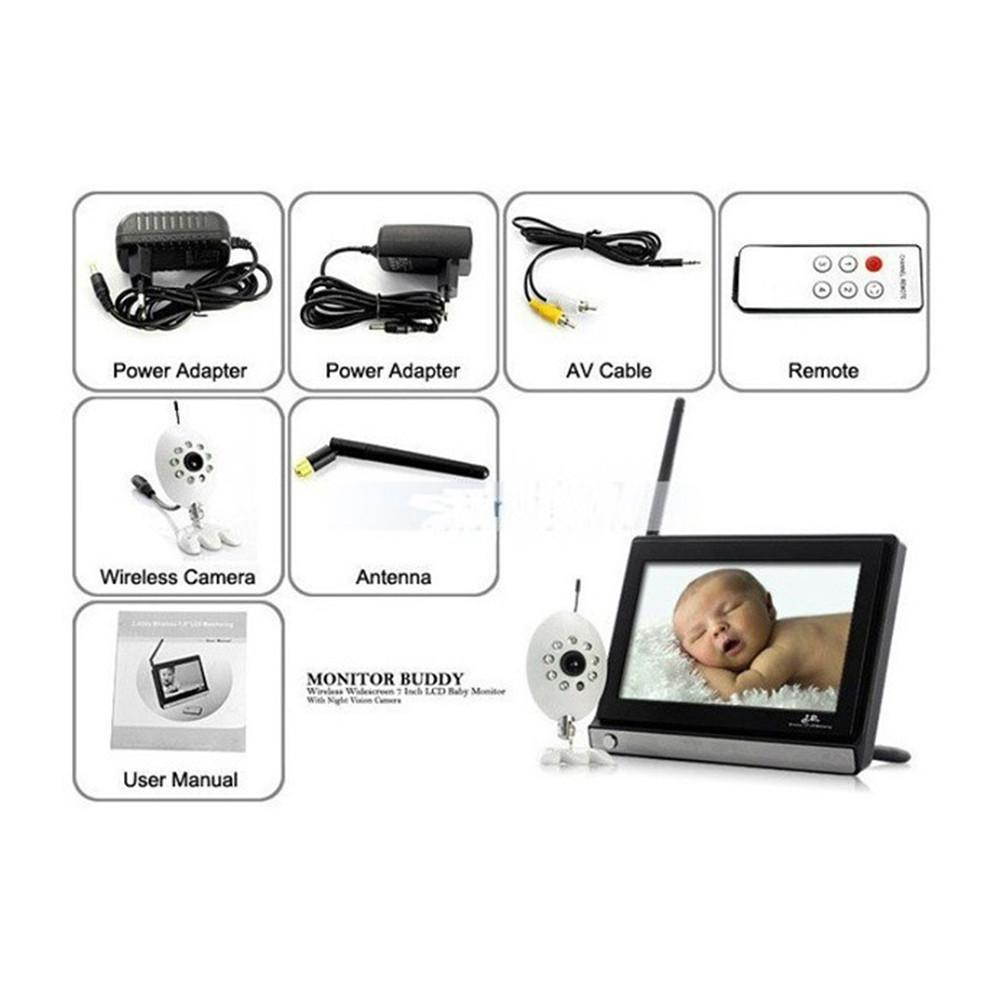 2.4G Wireless Baby Monitor & Night Vision Wireless Camera Set