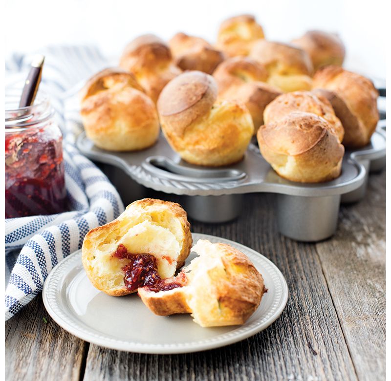 Nordic Ware Cast Aluminum Petite Popover Pan 1/4 Cup Each, 12 Cavity