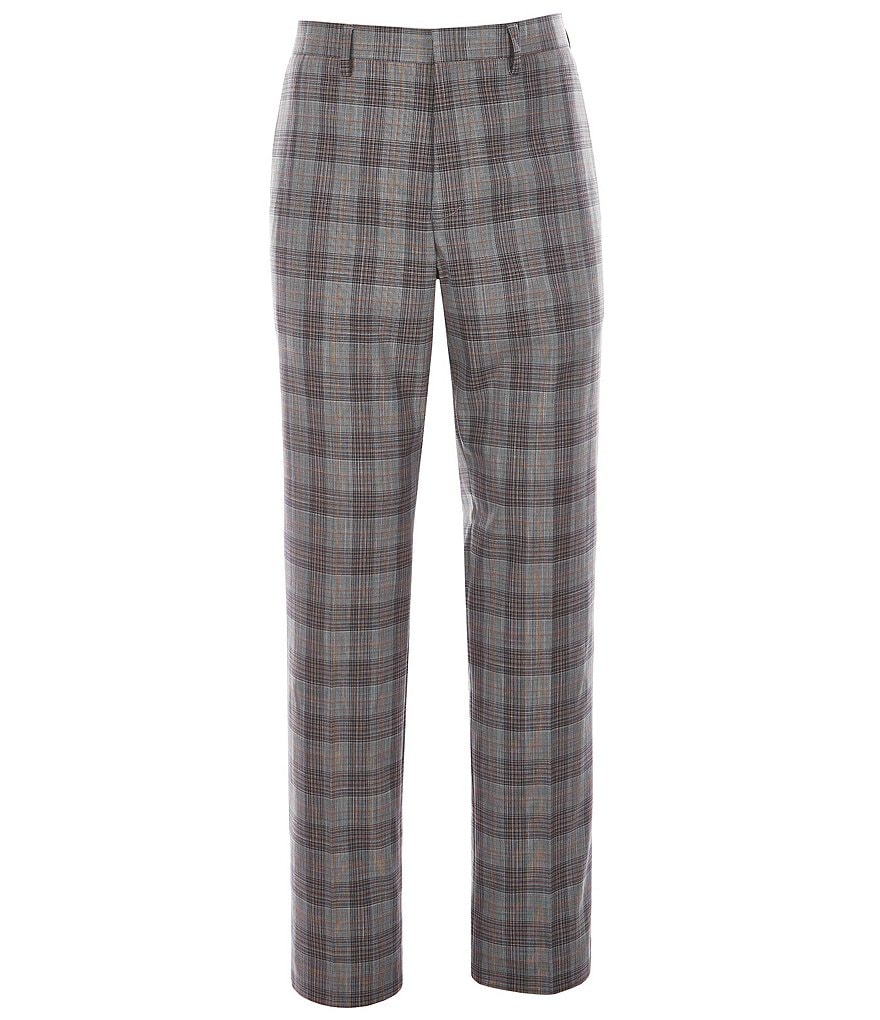Murano Alex Slim-Fit Plaid Dress Pants
