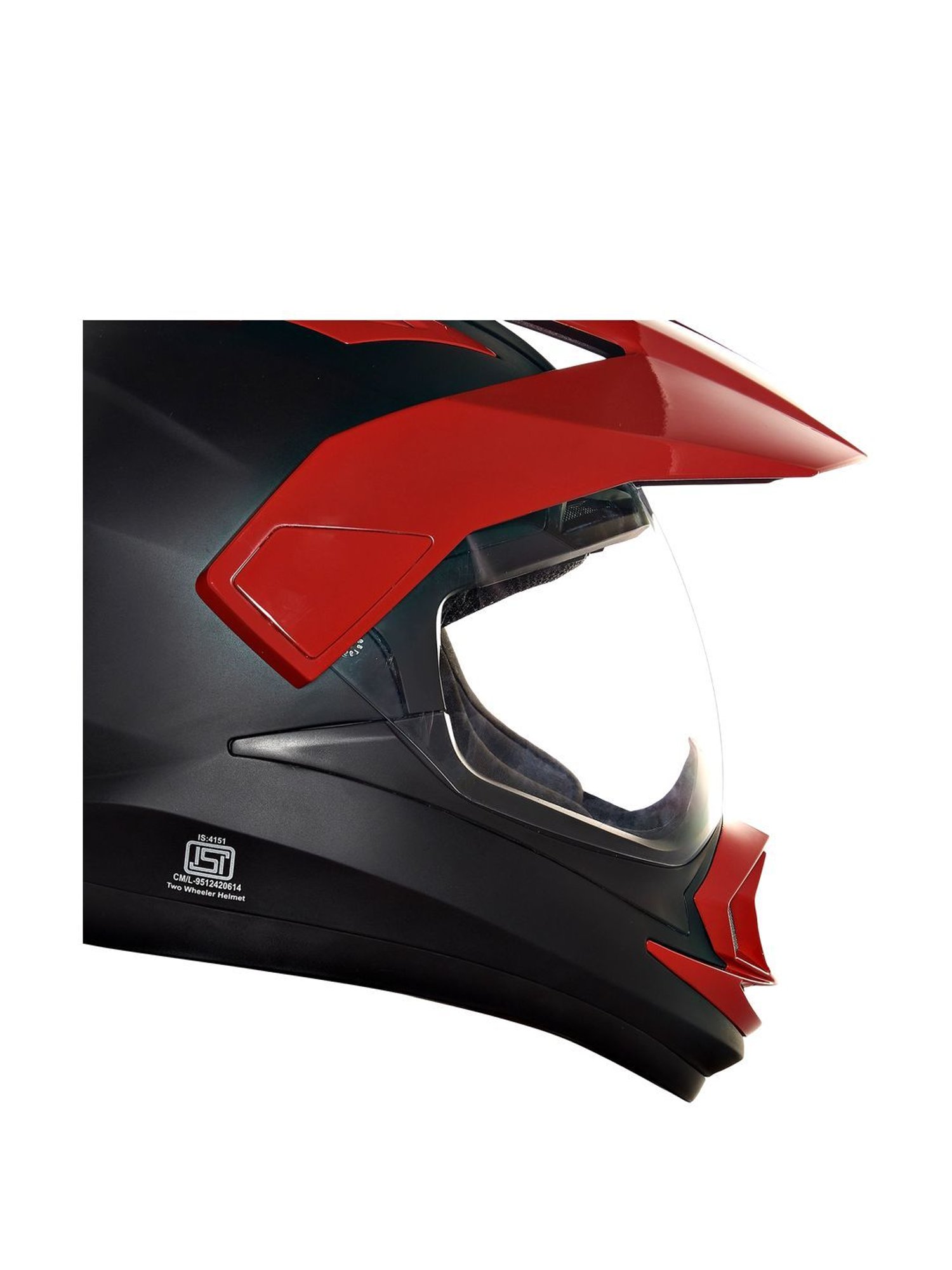 Royal Enfield Black & Red Textured Medium Helmet