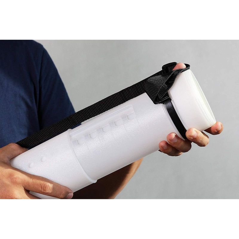 Sterilite 19434303 120 Quart Clear Plastic Storage Container Box and Lid with Blue Latches and Wheels (3 Pack)