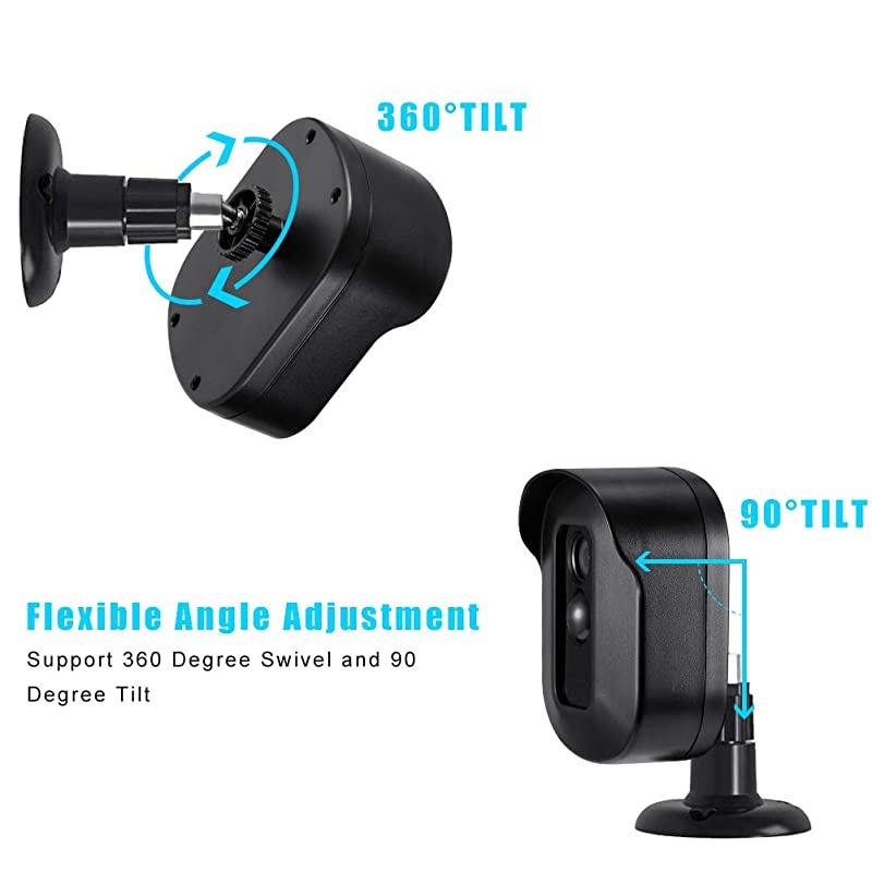 Xt2 Wall Mount Bracket 3 Pack Plastic HousingMount with Sync Module Outlet Mount for Xt2Xt Indoor Outdoor Cameras Security System Black