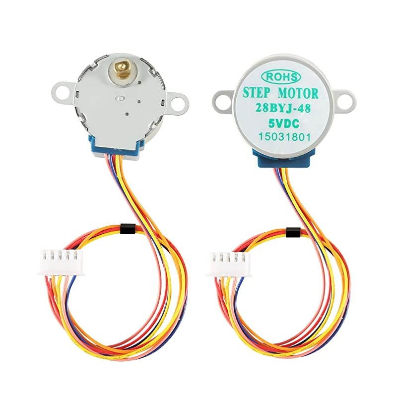 5PCS 28BYJ48 ULN2003 5V Stepper Motor + ULN2003 Driver Board for Arduino + 20 PCS Male to Female Jumper Wire Cable