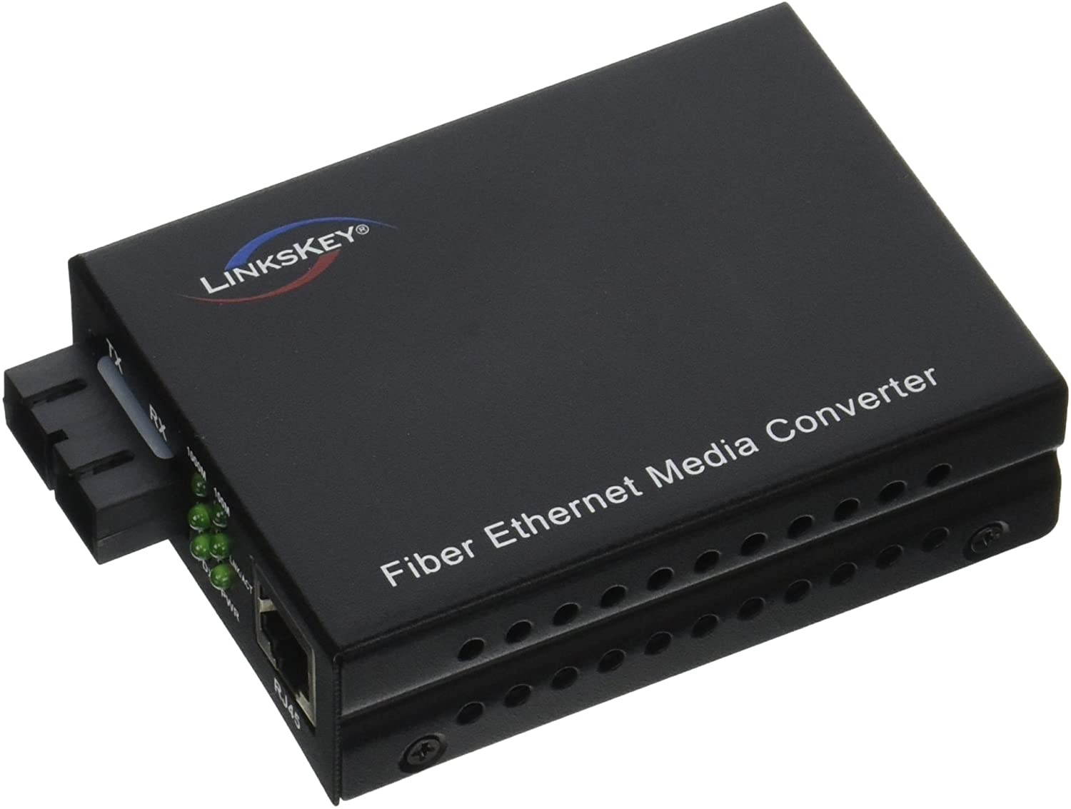 Linkskey 1000TX to 1000FX Single-Mode SC Fiber Converter (LKS-FCS32C-20)