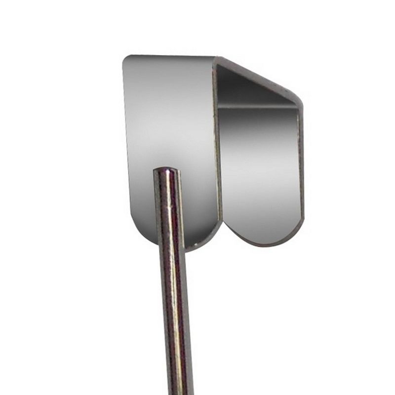 Curved Shower Caddy with Soap Tray Light Silver 24.15" - Elegant Home Fashions