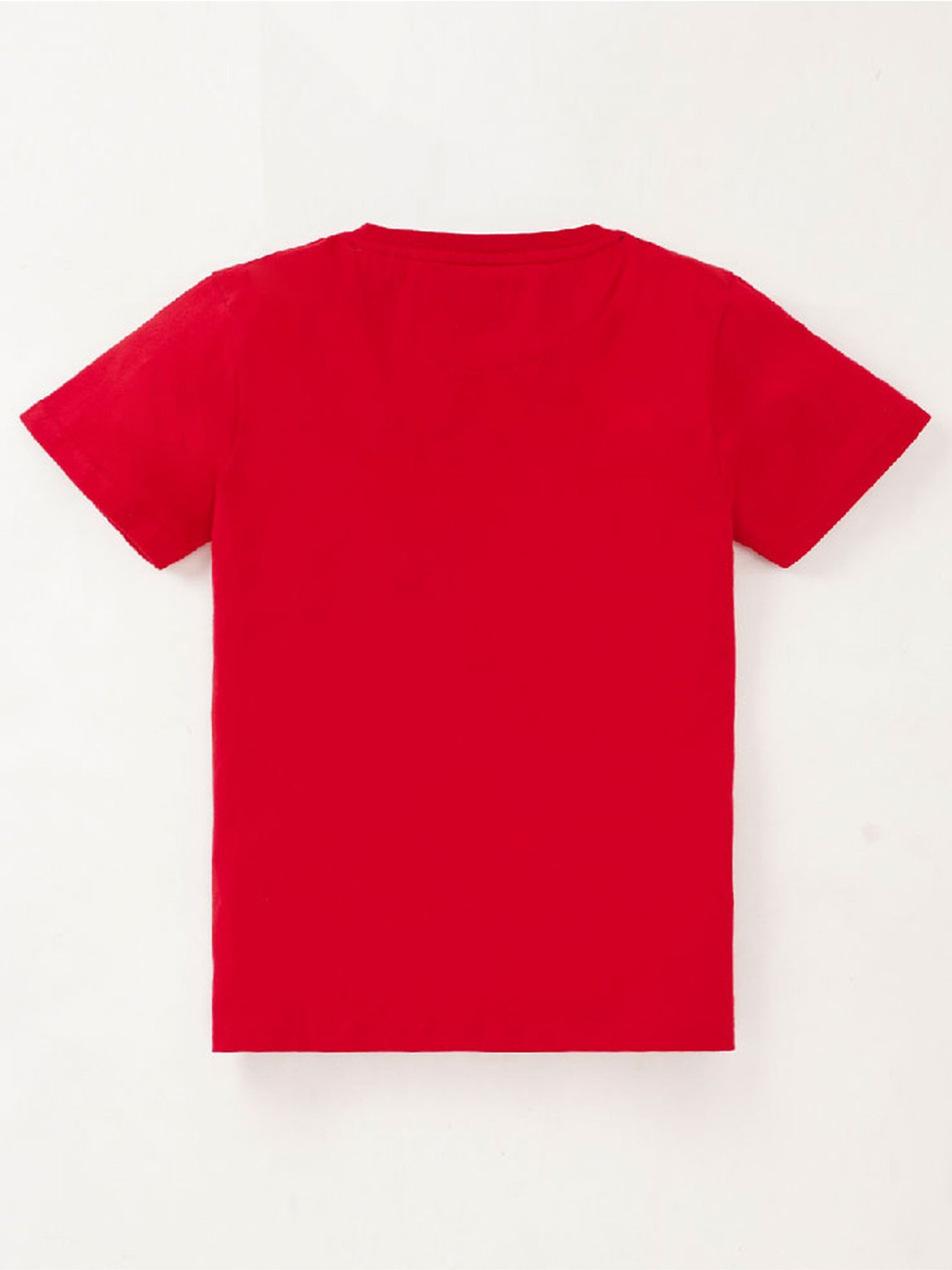 Edheads Kids Red Cotton Printed T-Shirt