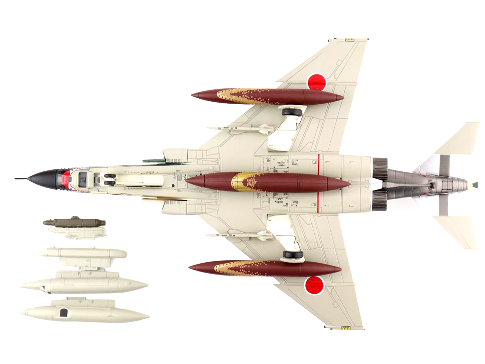 McDonnell Douglas RF-4E Phantom II Fighter Aircraft 57-6907 JASDF "501 SQ Final Year 2020" "Air Power Series" 1/72 Scale Model by Hobby Master