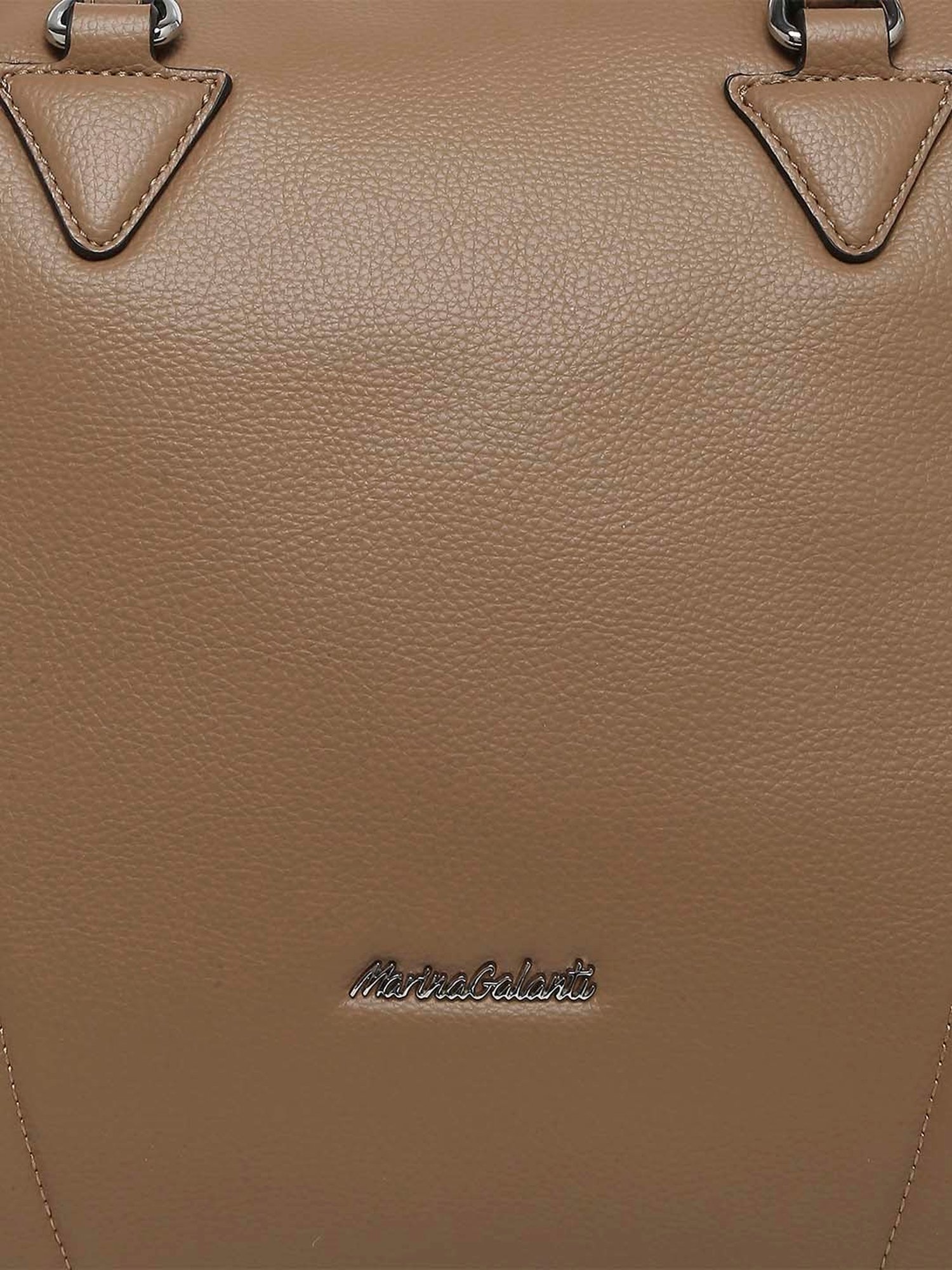 Marina Galanti Brown Textured Medium Tote Handbag