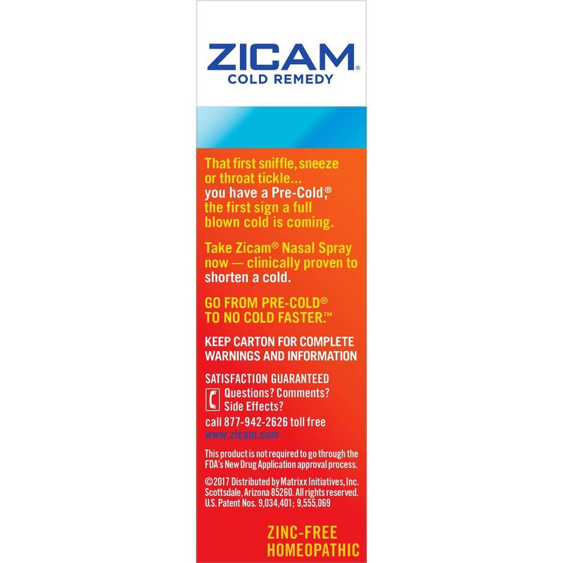 Zicam Cold Remedy Nasal Spray - Cooling Menthol & Eucalyptus - 0.5 fl oz