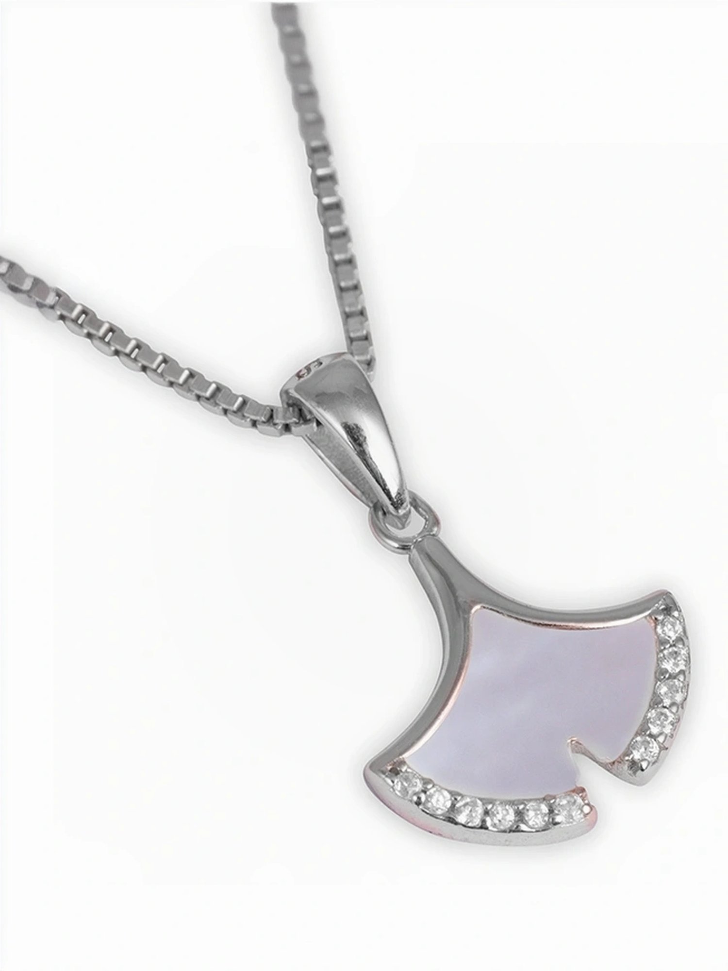 Touch925 Sterling Silver Seashell Pendant Set for women