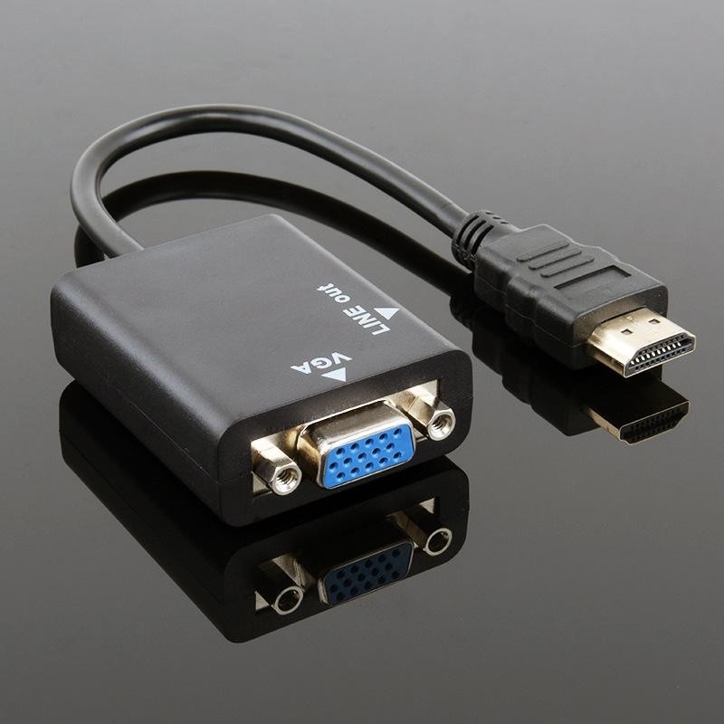 LEORY 1080P High-Definition Multimedia Interface to VGA Adapter Digital to Analog Convertor Video Cable for XBOX HDTV PC -