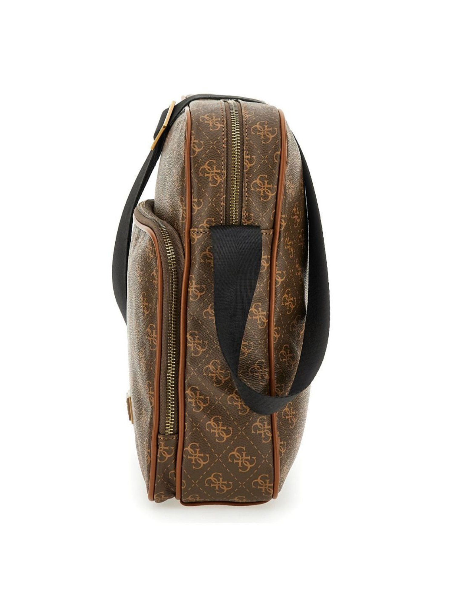GUESS Brown VEZZOLA Printed Medium Cross Body Bag